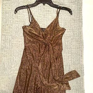 Gold Simmer Jumpsuit - bought at Bobbles and Lace boutique (size small)